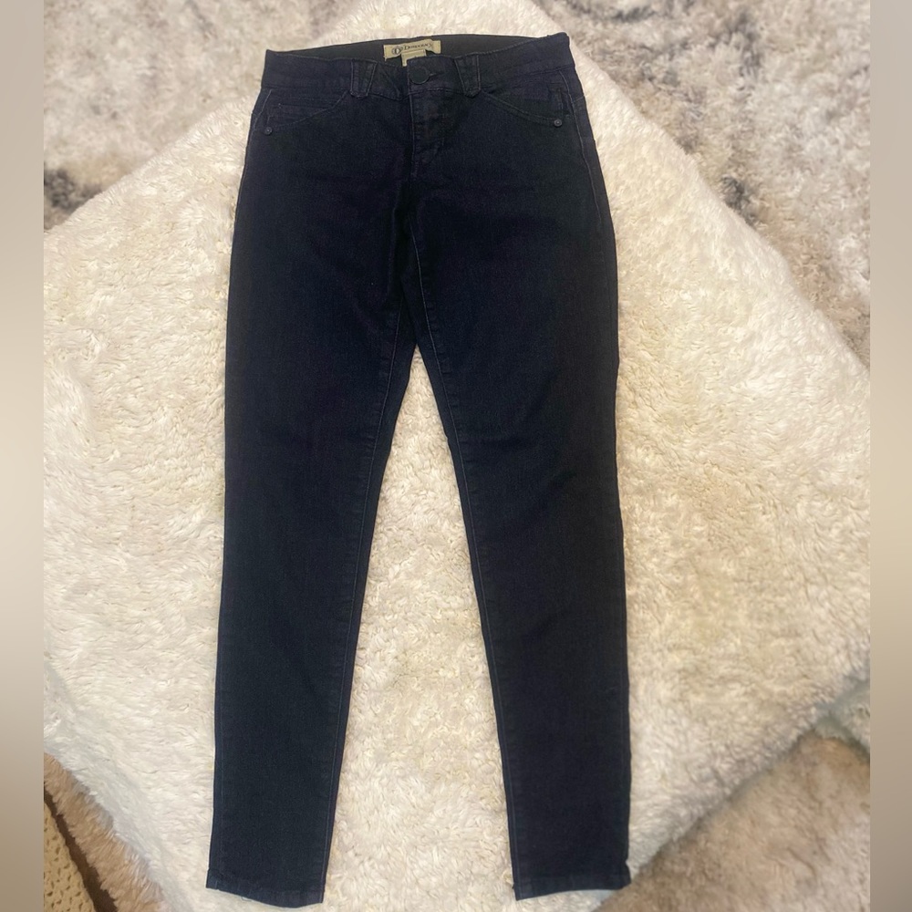Democracy Ab Solution Dark Blue Denim Mid-Rise Skinny Jeans Size 4